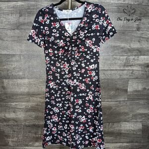 Upopby Floral Short Sleeve Mini Dress Size S